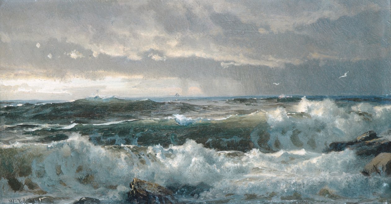 Ressac sur les rochers - William Trost Richards
