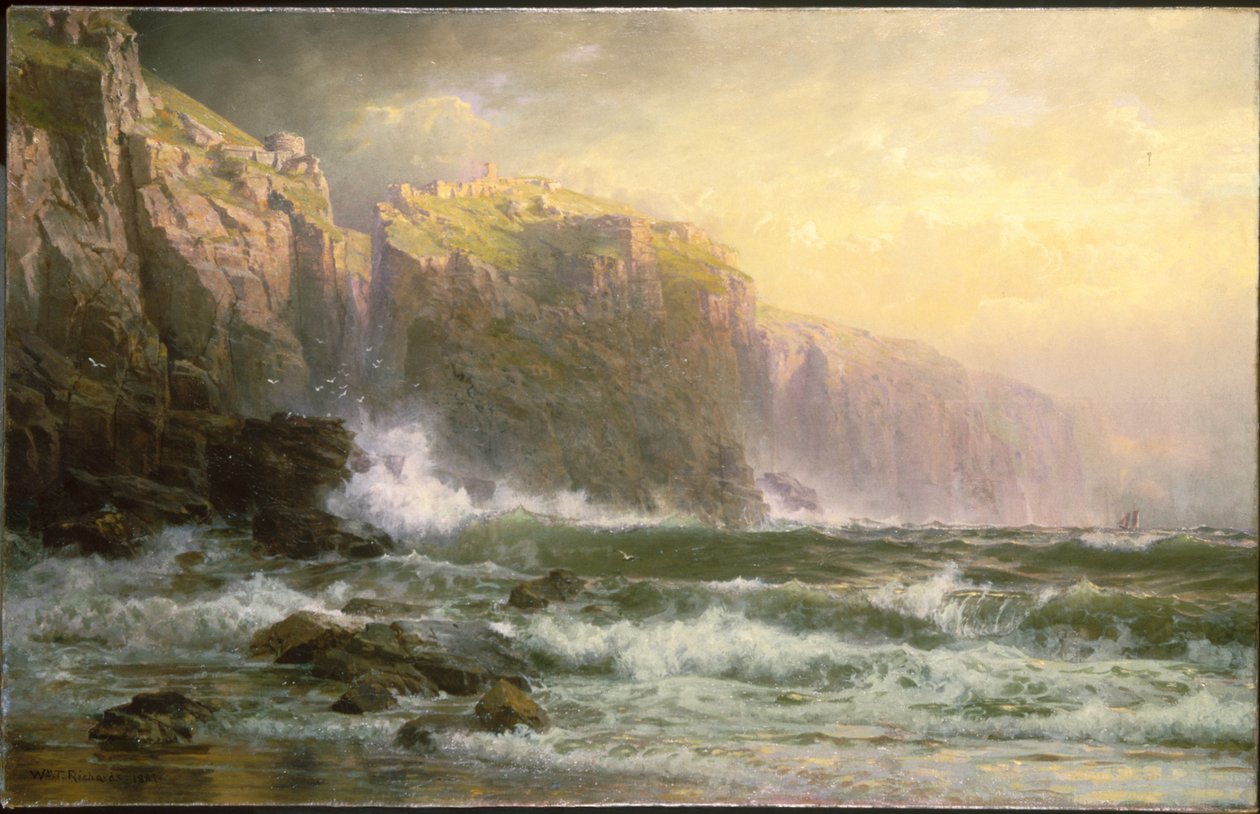 La ligue Long Breakers en pleine action sur le récif - William Trost Richards