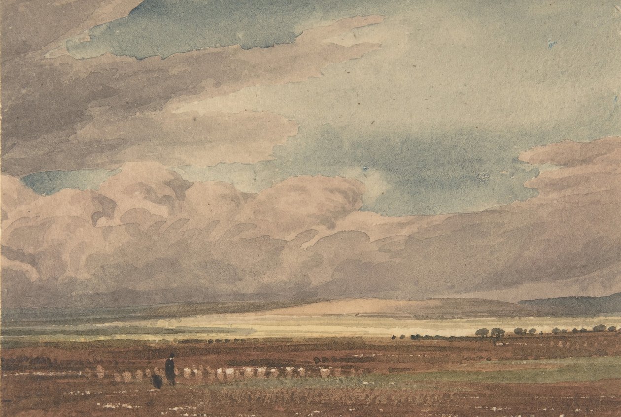 Plaine de Salisbury avec Old Sarum au loin, Wiltshire, 1810-62 - Joseph Mallord William Turner