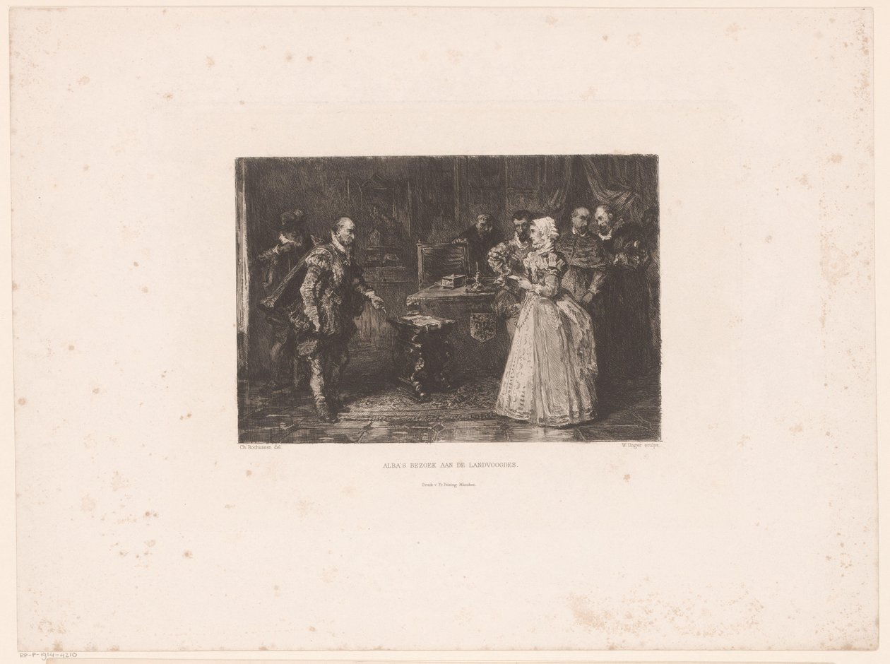 Alva visite la régente Marguerite de Parme, 1567 - William Unger