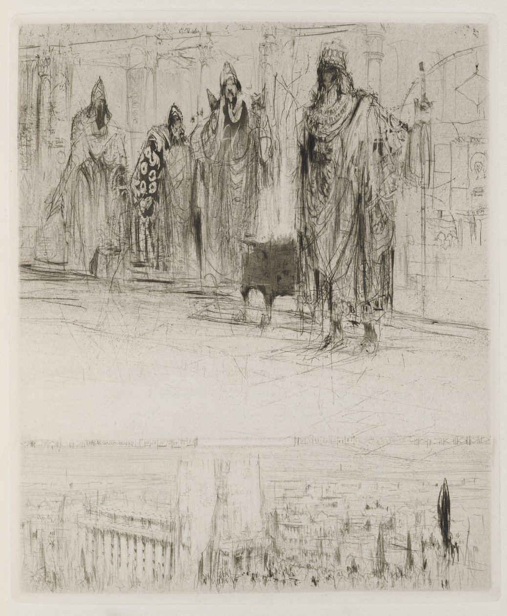 Hérodiade : Page 13, Le tétrarque était attendu par plusieurs Galiléens, le maître des scribes, le chef de l