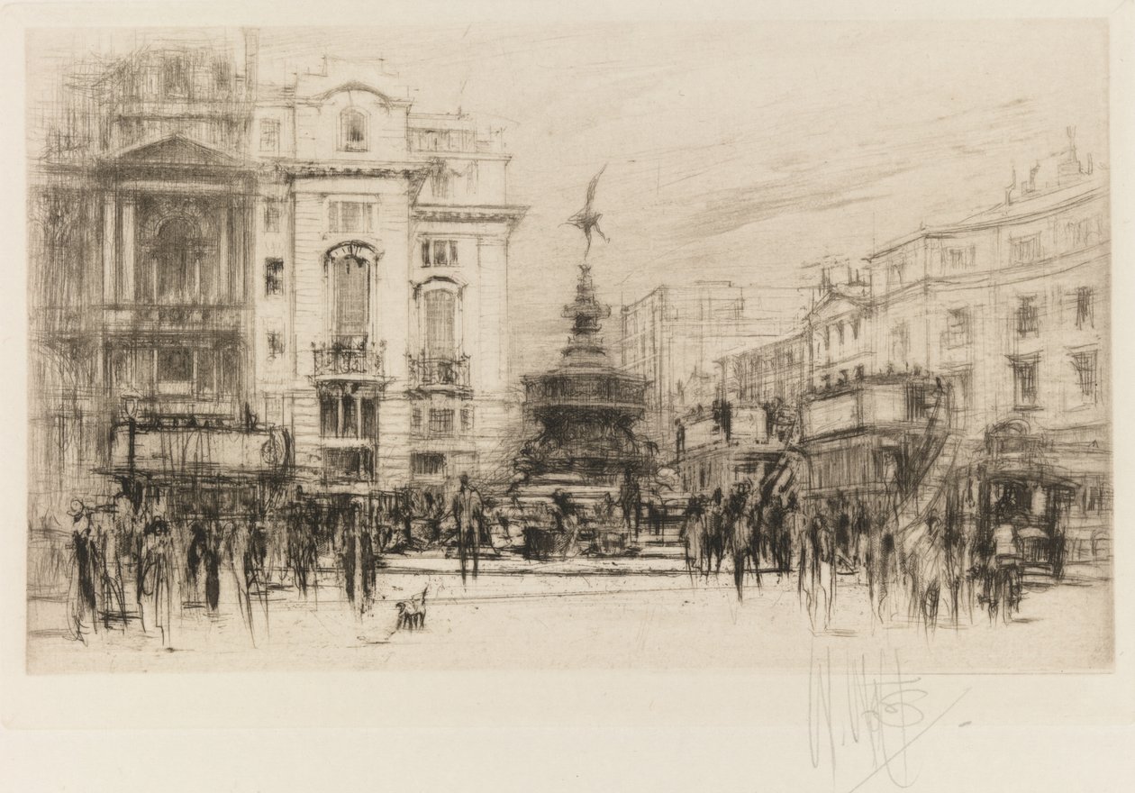 London Set : Piccadilly Circus avec le Criterion Theatre, 1924 - William Walcot