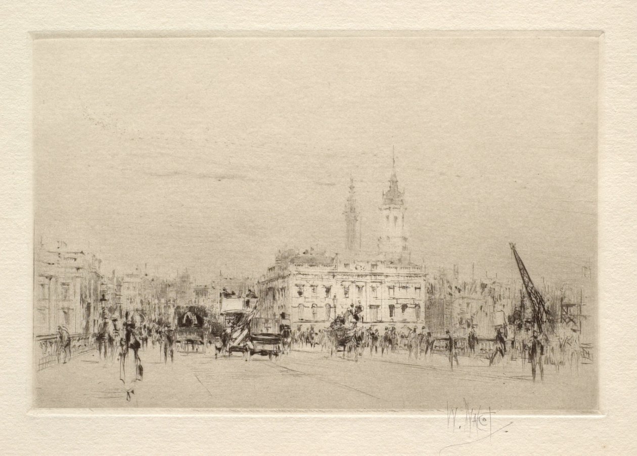 Sur le London Bridge - William Walcot