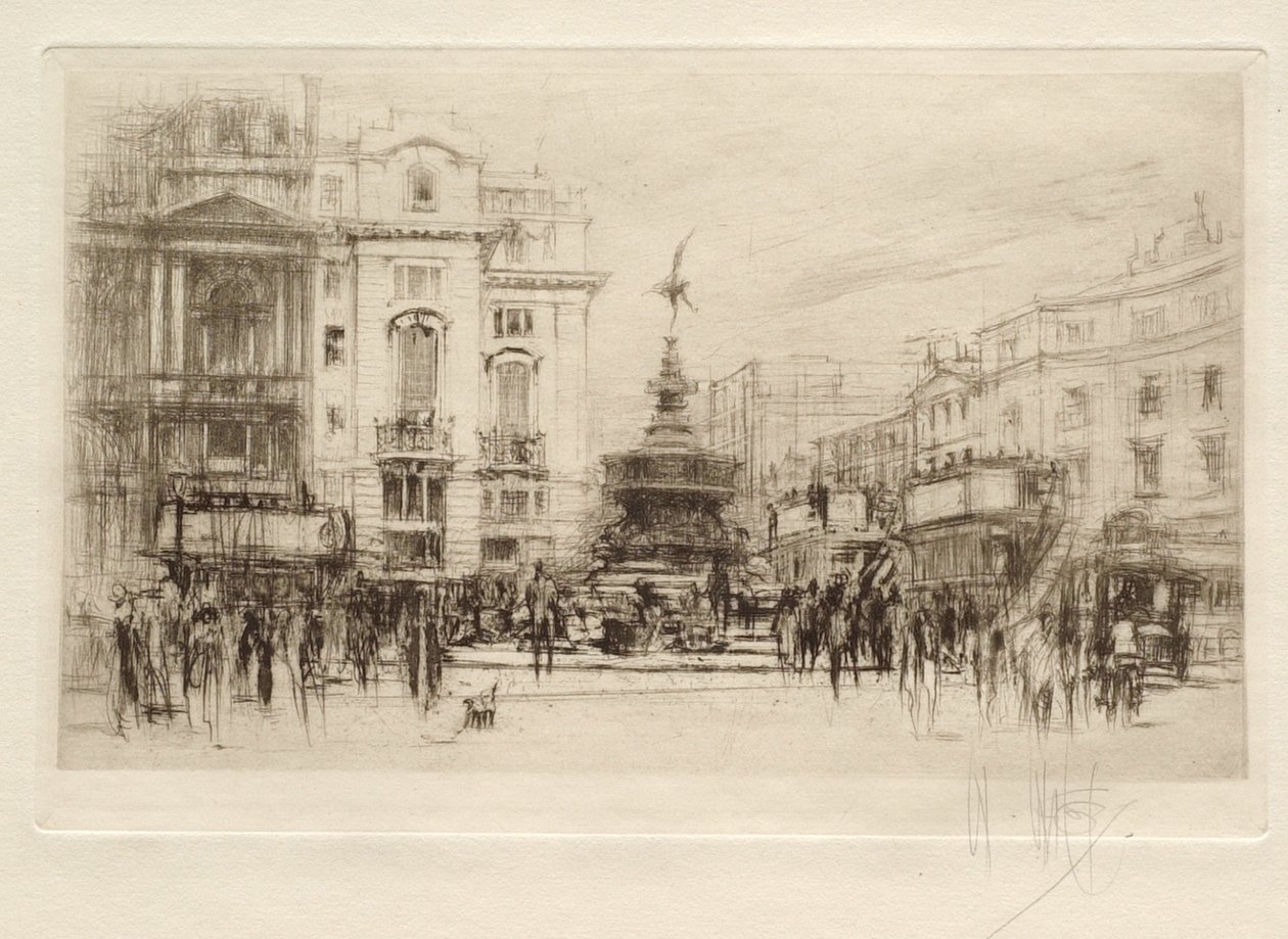 Piccadilly Circus, vue vers Lower Regent Street, avec le Criterion Theatre à l