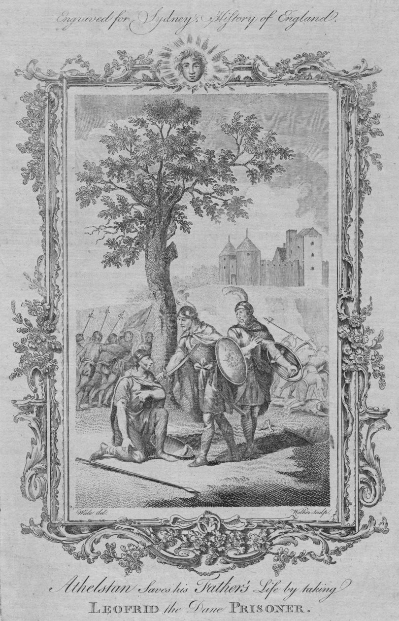 Athelstan sauve la vie de son père en prenant Leofrid le Danois prisonnier, 1773 - William Walker