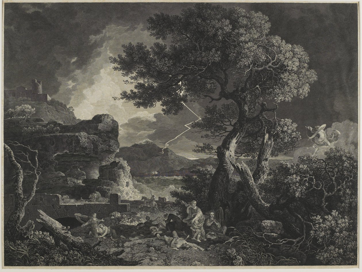 La destruction des enfants de Niobé, 1761 - William Woollett