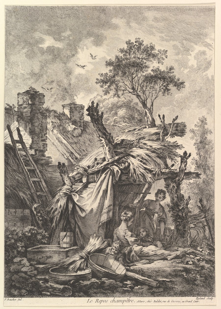 Repos à la campagne - William Wynne Ryland