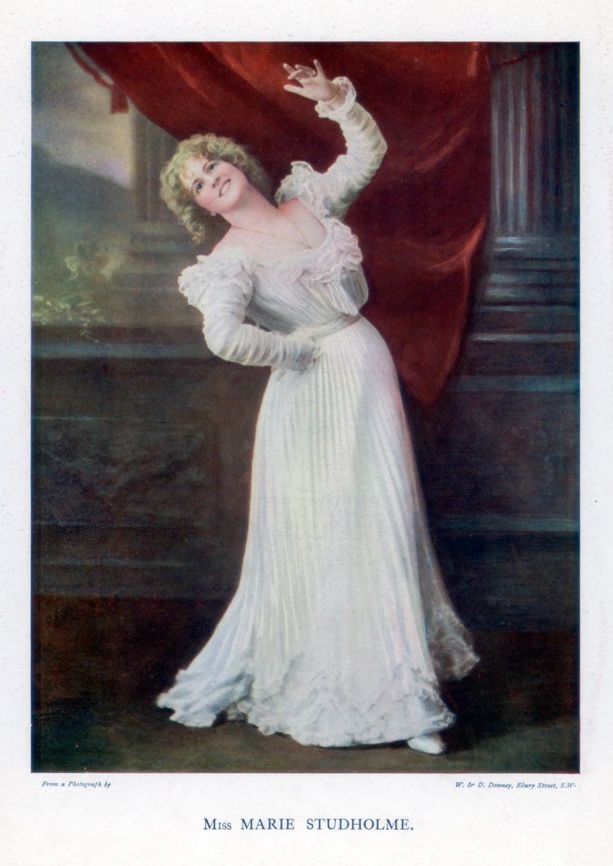 Marie Studholme, actrice de théâtre anglaise, 1901 - William and Daniel Downey