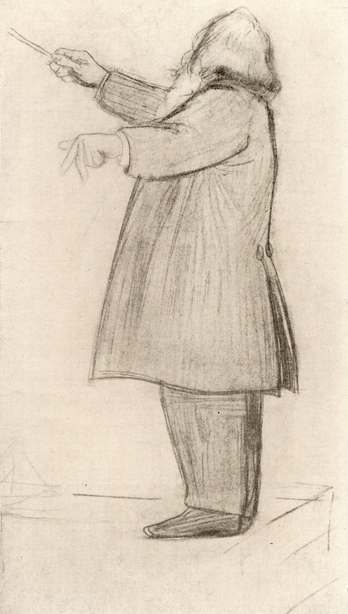 Johannes Brahms (1833-1897) compositeur allemand, dirigeant - Willy von Beckerath
