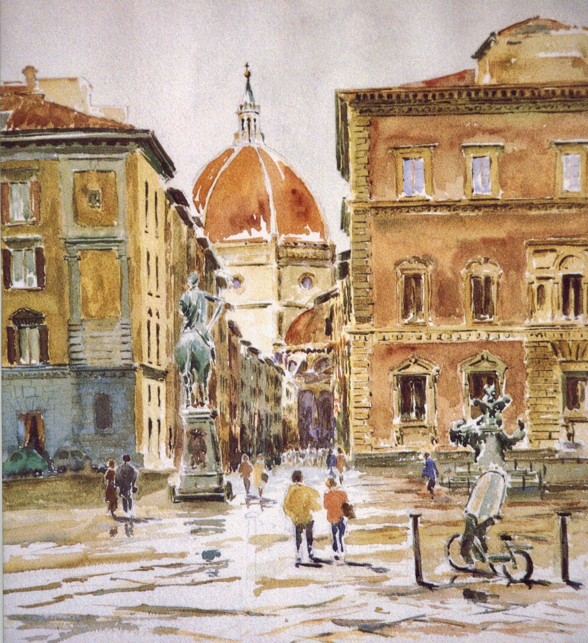 Piazza SS Annunziata, après la pluie - Wilson Clive