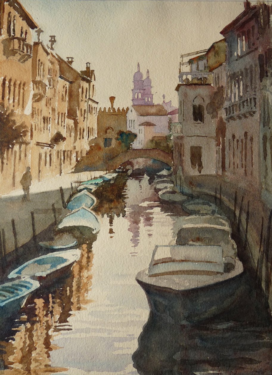 Rio S. Barnaba - coucher de soleil - Wilson Clive