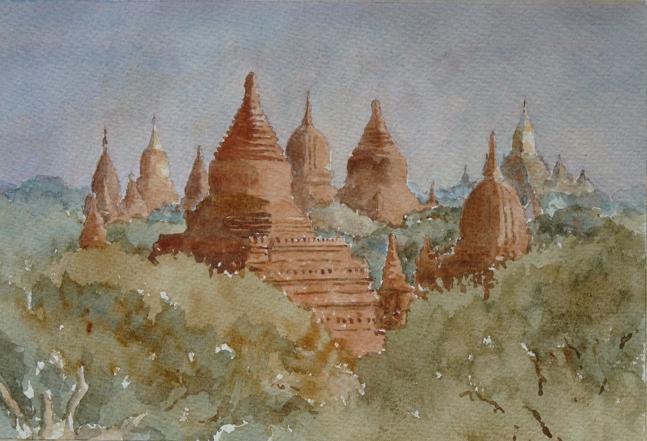 941 Lever de soleil à Bagan, vers Ananda - Wilson Clive