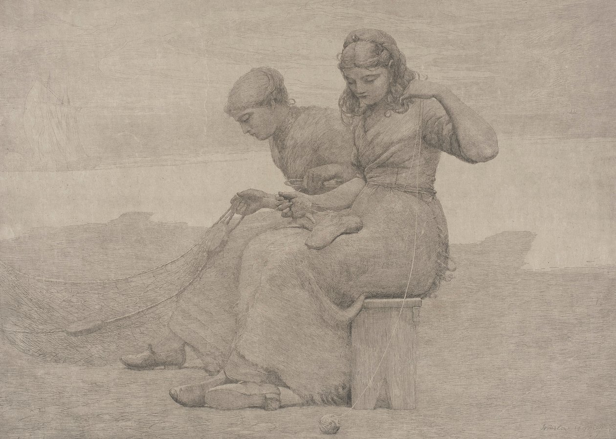 Réparer les déchirures - Winslow Homer