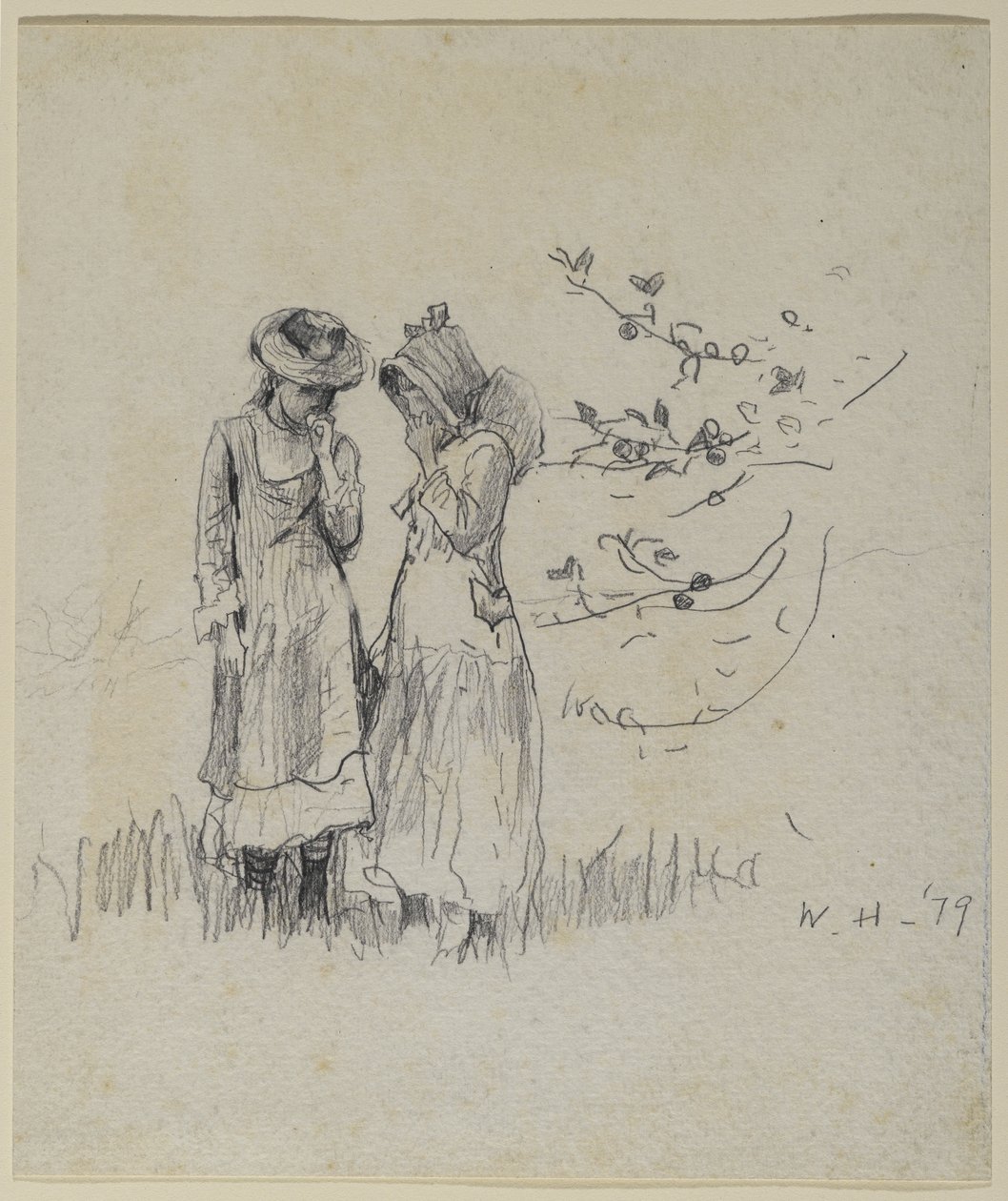 Deux filles dans un champ, 1879 - Winslow Homer