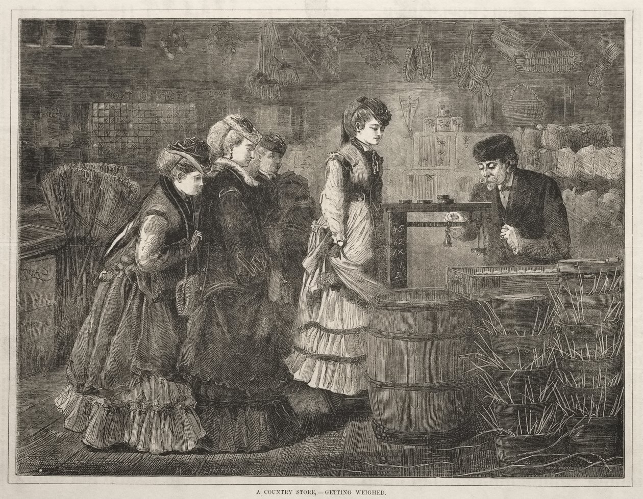 Une épicerie de campagne, on me pèse - Winslow Homer