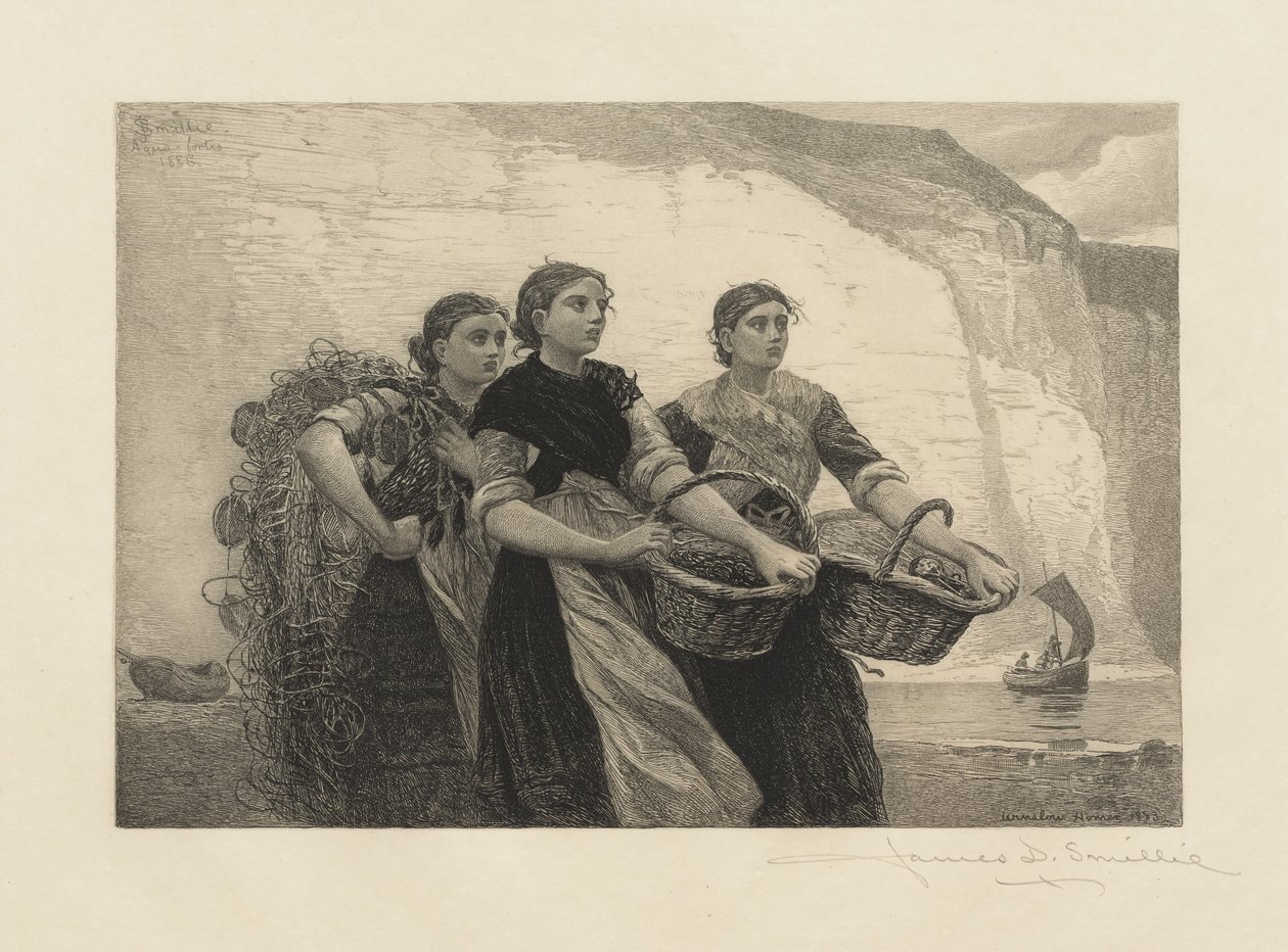 Une voix des falaises, gravée par James David Smillie - Winslow Homer
