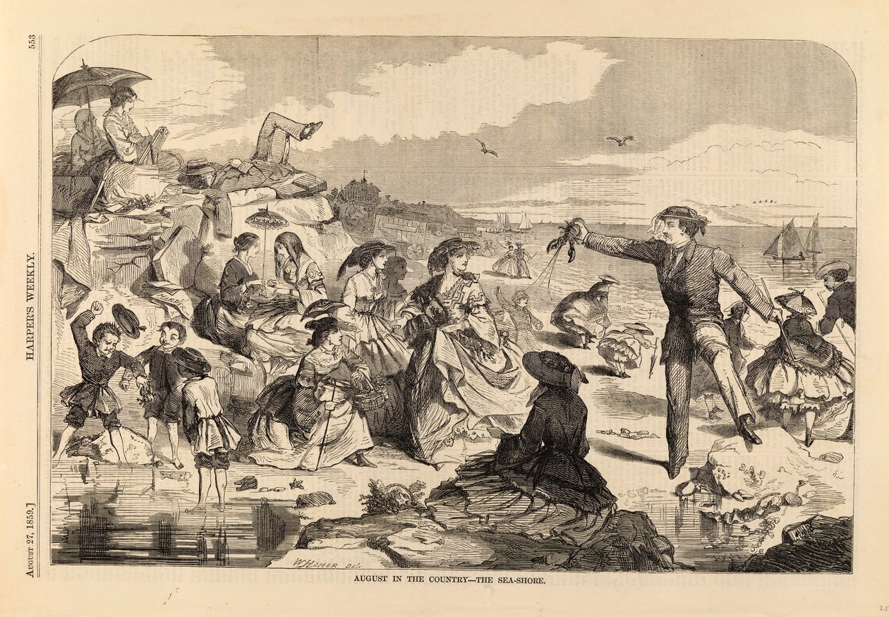 August in the Country--The Sea-Shore, tiré de Harper
