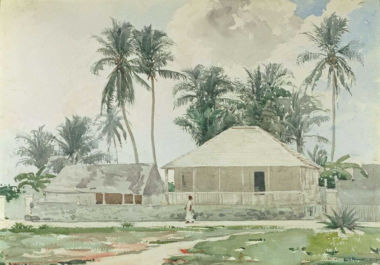 Cabines, Nassau, 1885 - Winslow Homer