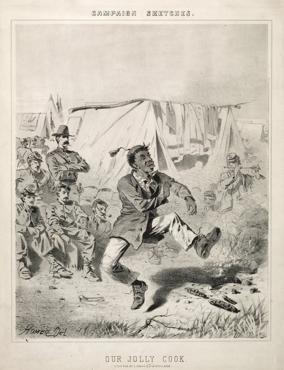 Croquis de campagne : Notre joyeux cuisinier - Winslow Homer