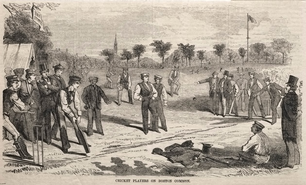 Joueurs de cricket sur Boston Common, 1859 - Winslow Homer