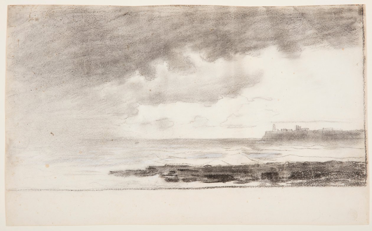 Dessin, baie de Cullercoats, Angleterre, 1881 - Winslow Homer