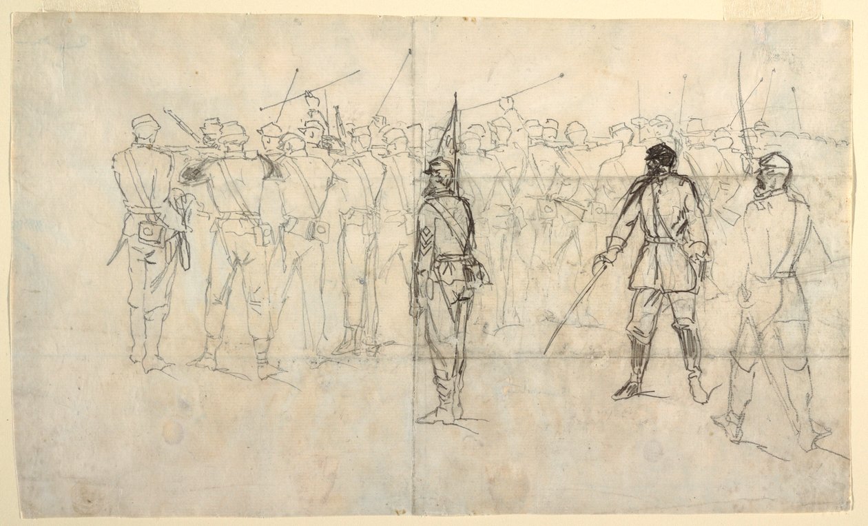 Dessin, exercice de tir de l