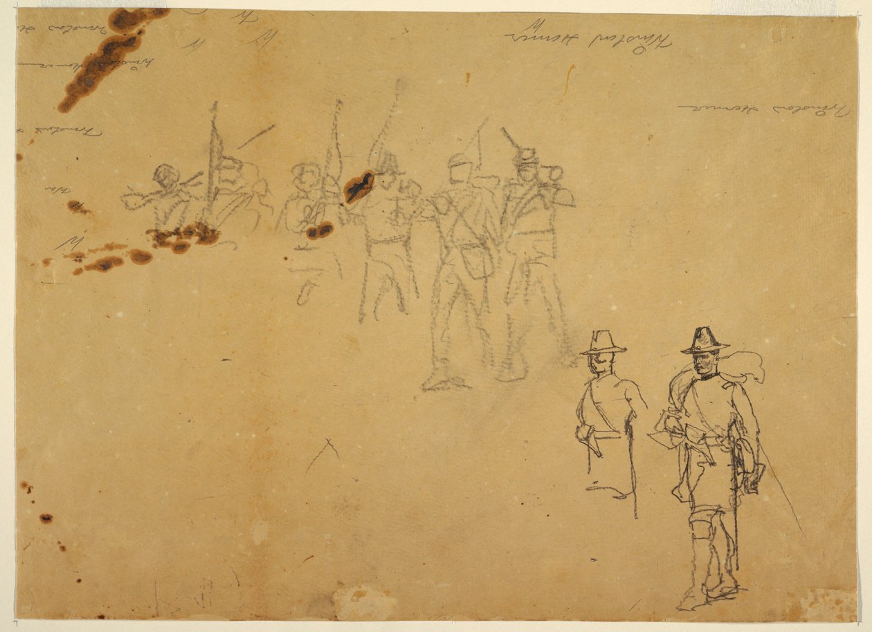 Dessin, esquisses de figures d