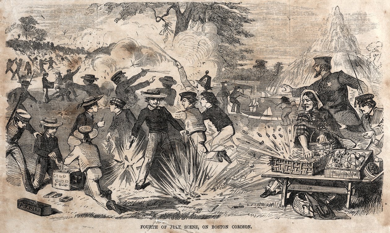 Scène du 4 juillet, au Boston Common - Winslow Homer