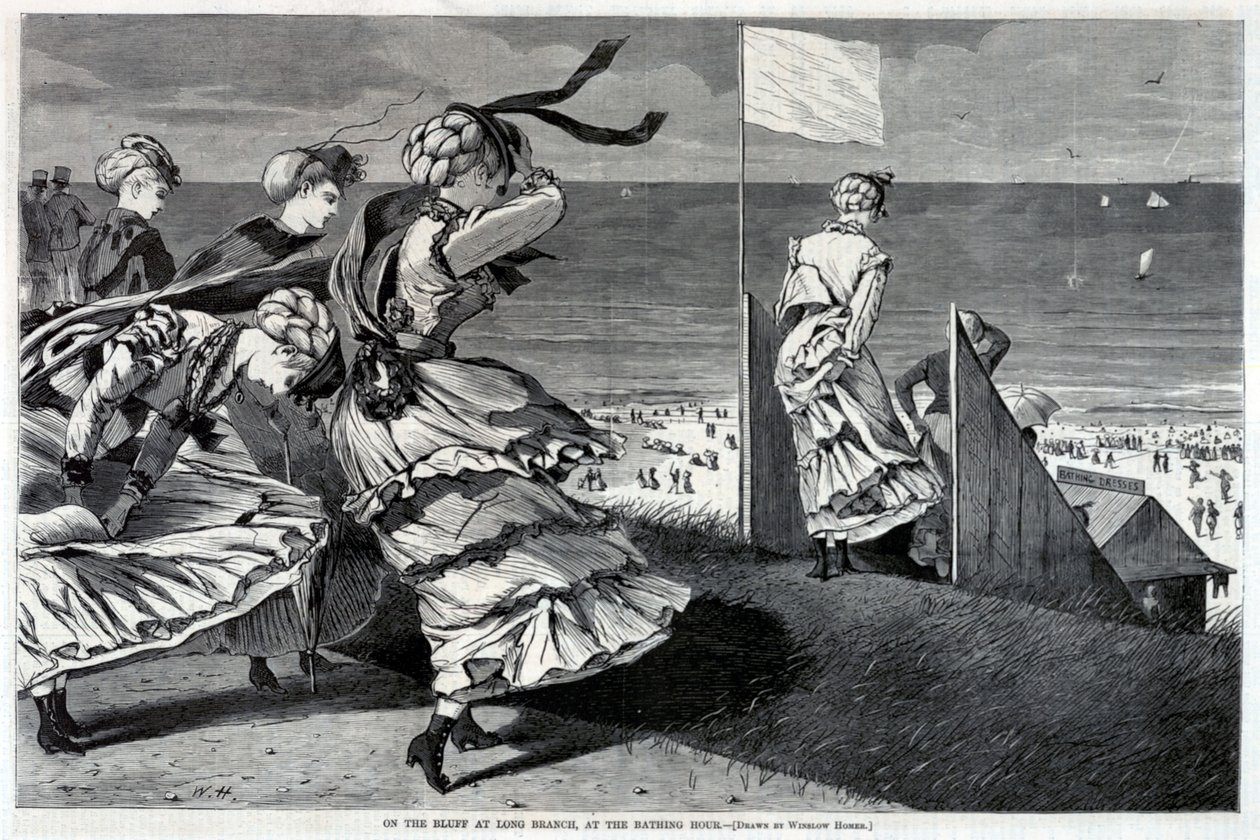 Sur la falaise de Long Branch, à l