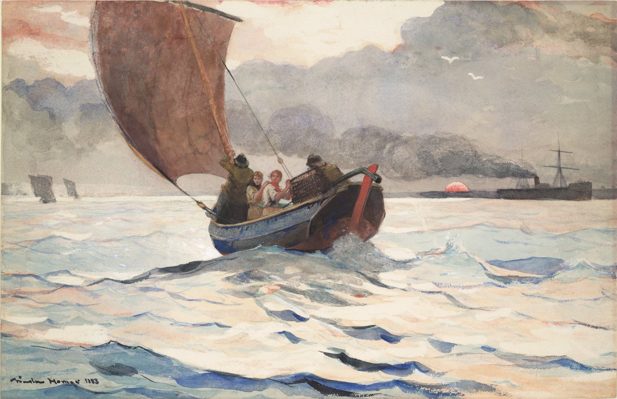Retour des bateaux de pêche - Winslow Homer