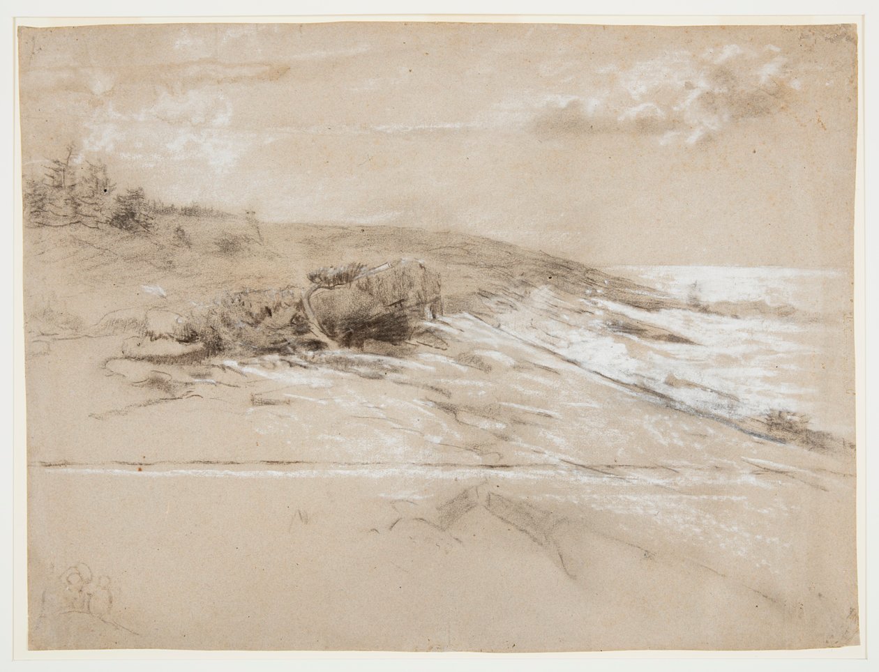 Côte avec pins rabougris, Prout