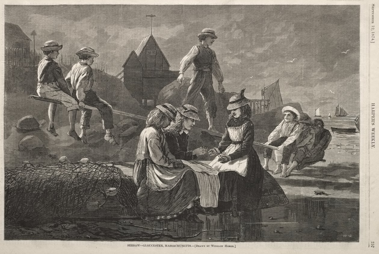 See Saw - Gloucester, Massachusetts - Winslow Homer