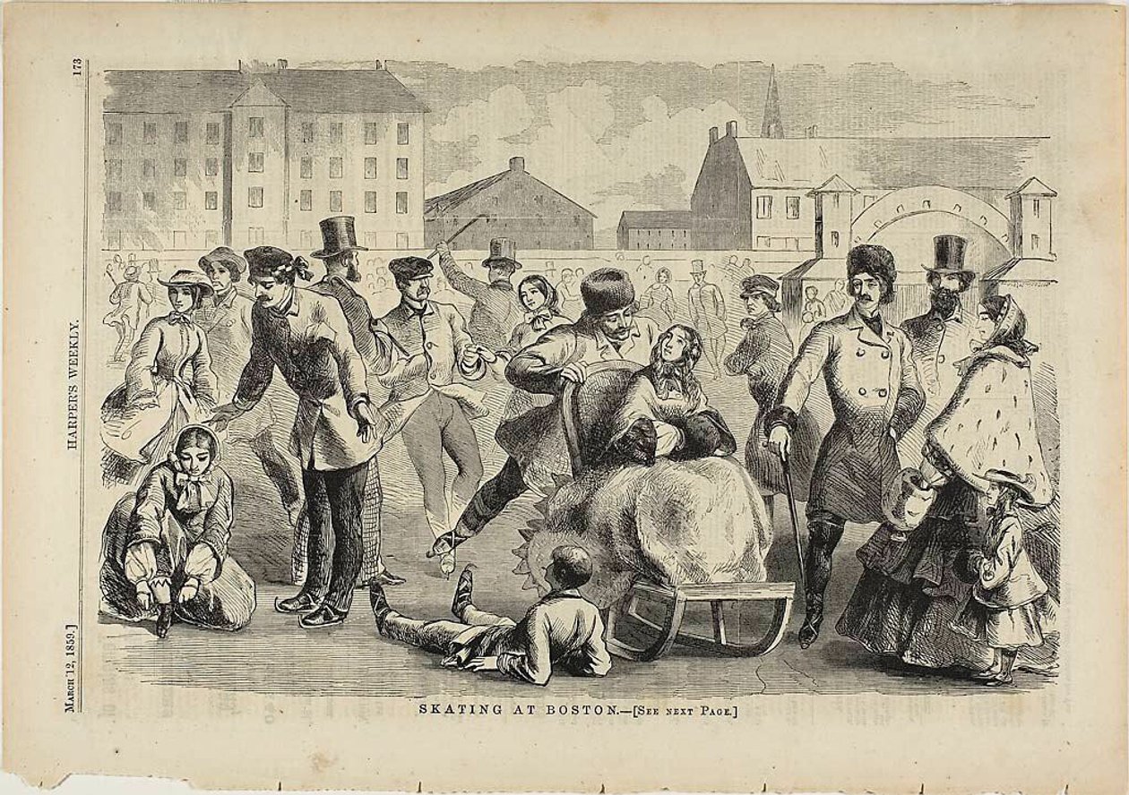 Patinage à Boston - Winslow Homer