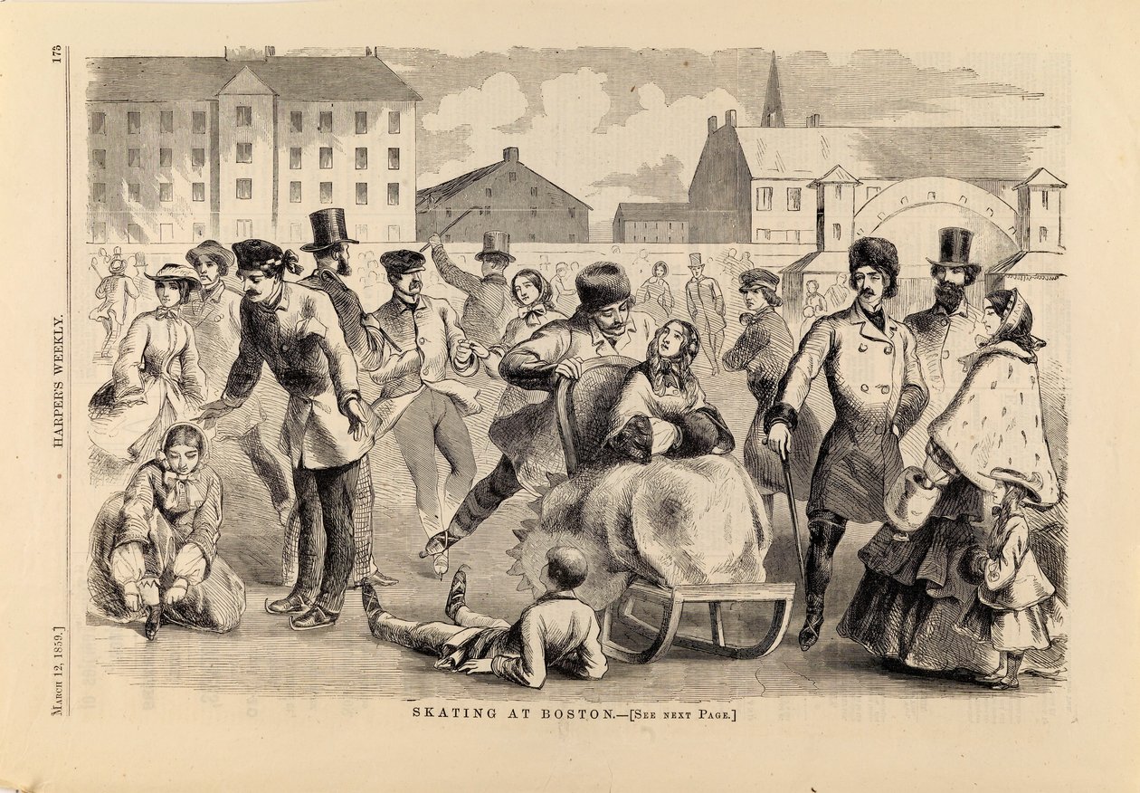 Patinage à Boston, tiré de Harper