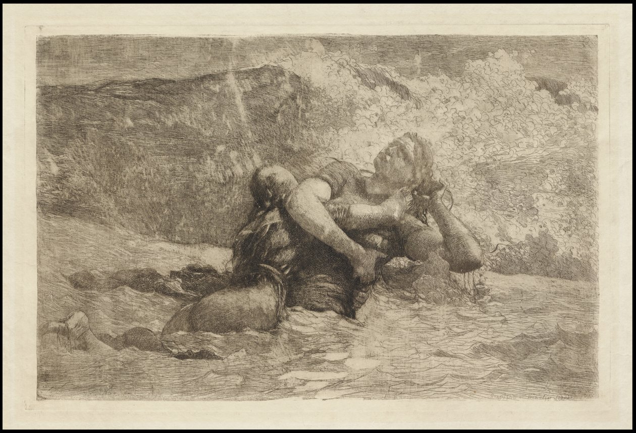Étude pour Undertow - Winslow Homer