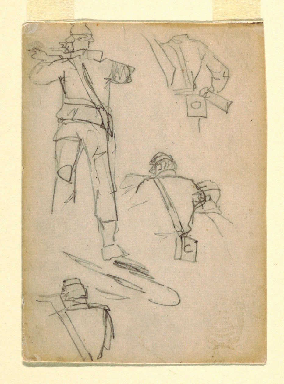 Étude de soldats visant - Winslow Homer