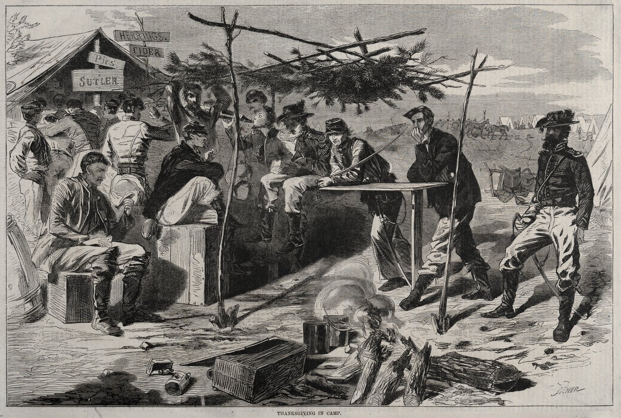 Thanksgiving au camp - Winslow Homer