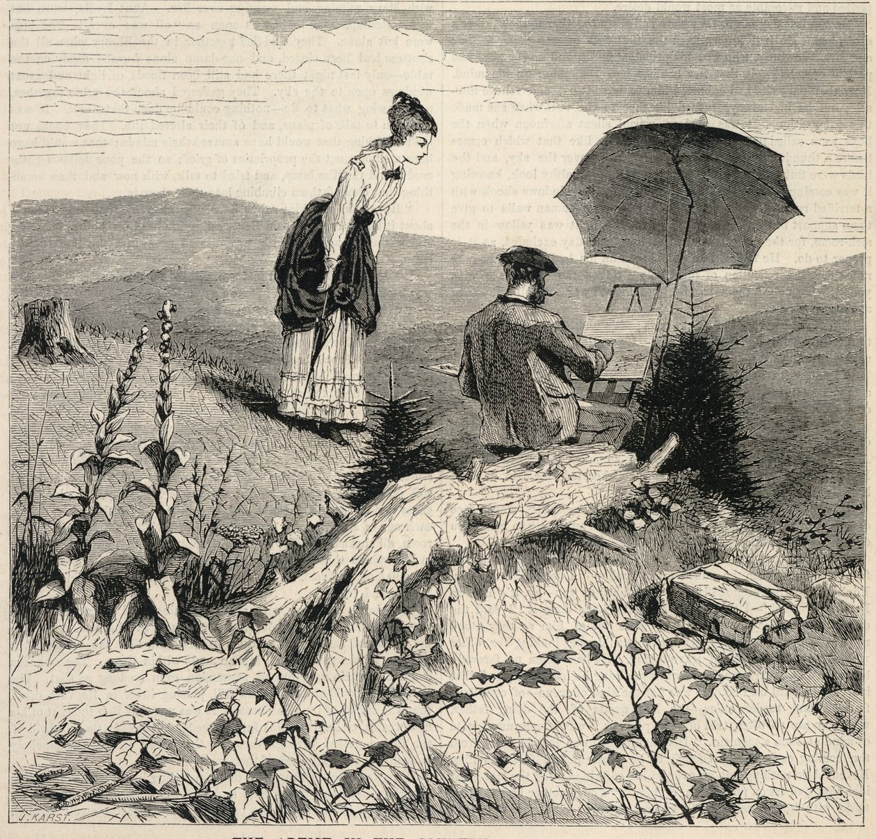 The Artist in the Country, tiré de Appletons