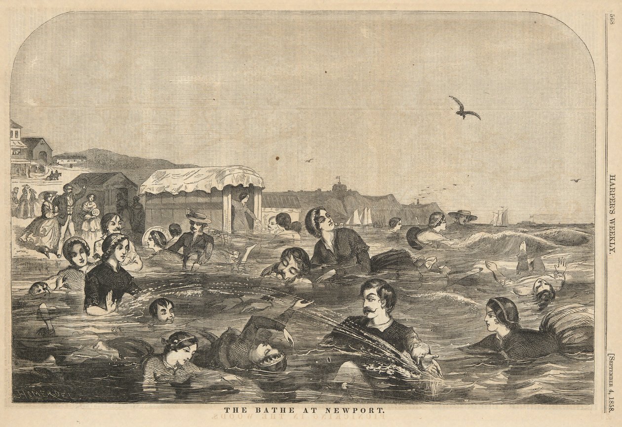 Le bain à Newport, de Harper - Winslow Homer
