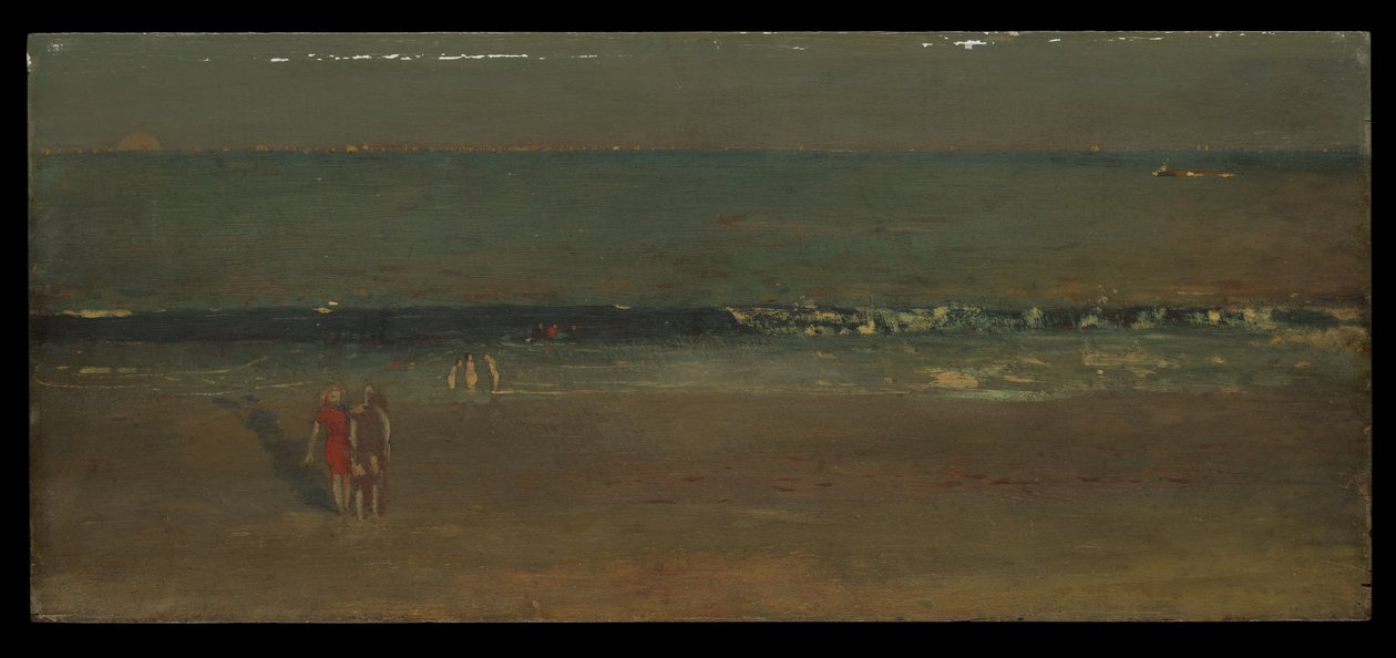La plage, en fin d