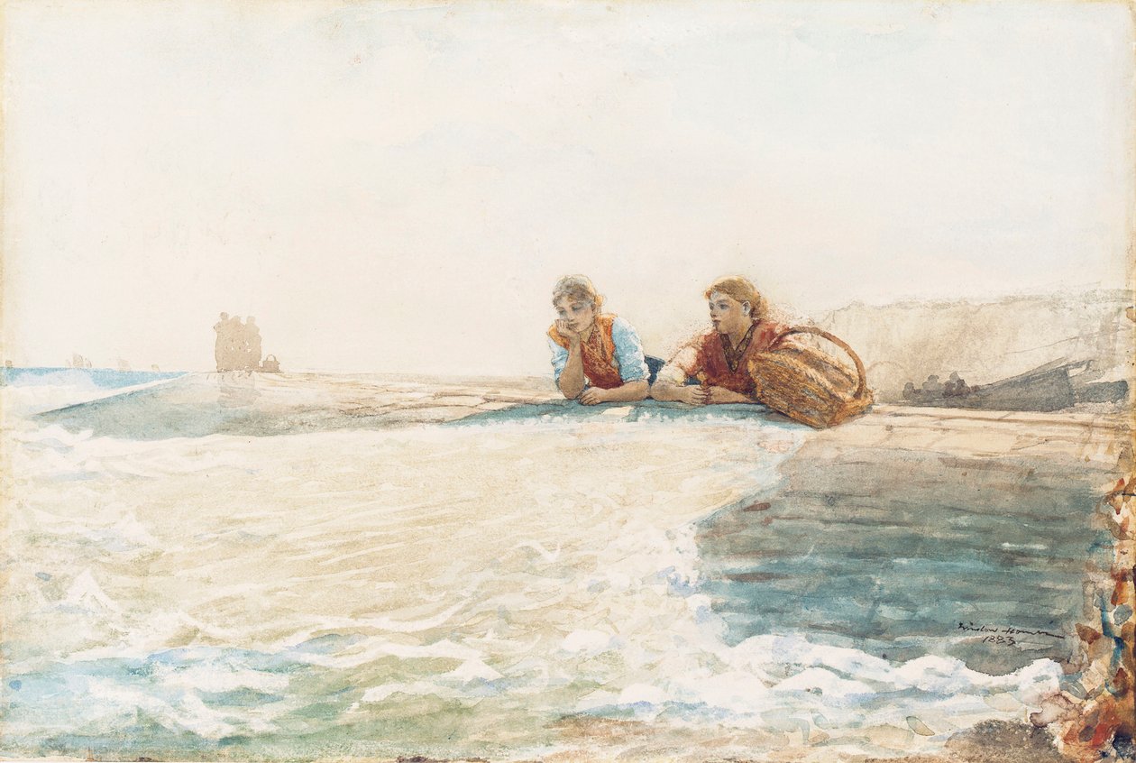 Le brise-lames, 1883 - Winslow Homer