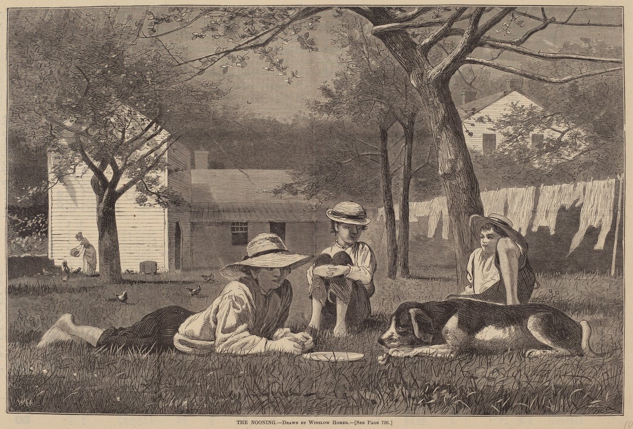La pause de midi - Winslow Homer