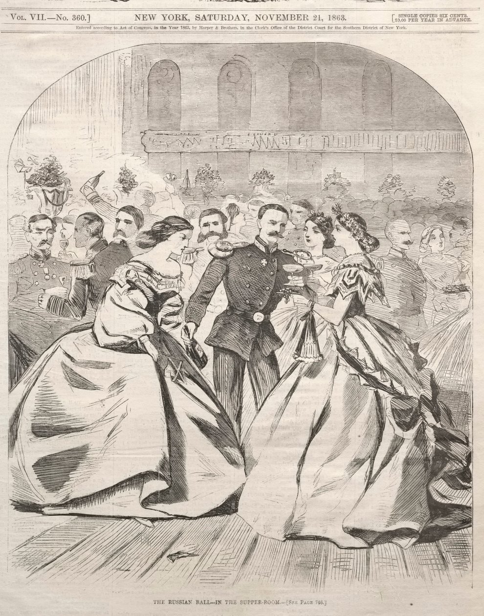 Le bal russe - Dans la salle à manger - Winslow Homer