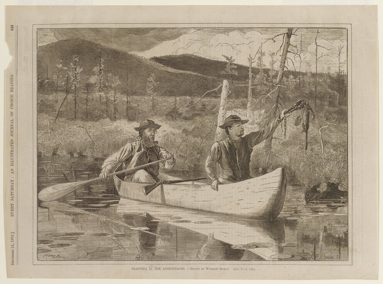 Piégeage dans les Adirondacks - Winslow Homer