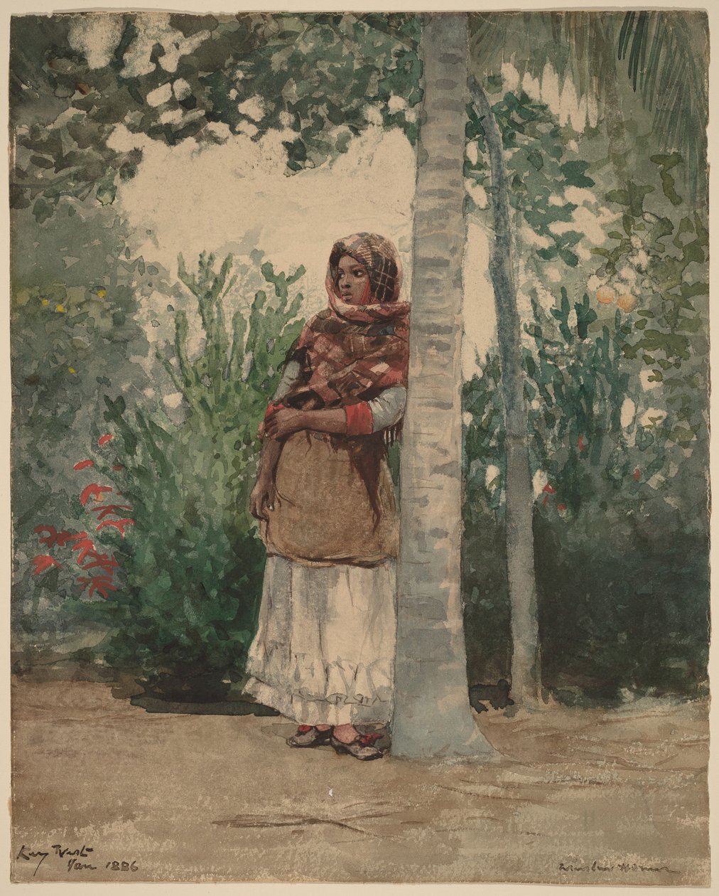 Sous un palmier - Winslow Homer