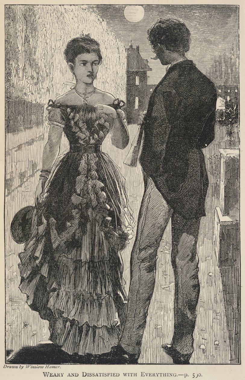 Lassé et insatisfait de tout, extrait de La Galaxie, novembre 1869 - Winslow Homer