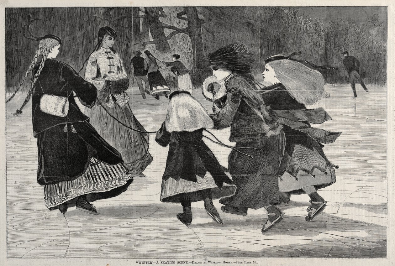 « Hiver » - Une scène de patinage - Winslow Homer