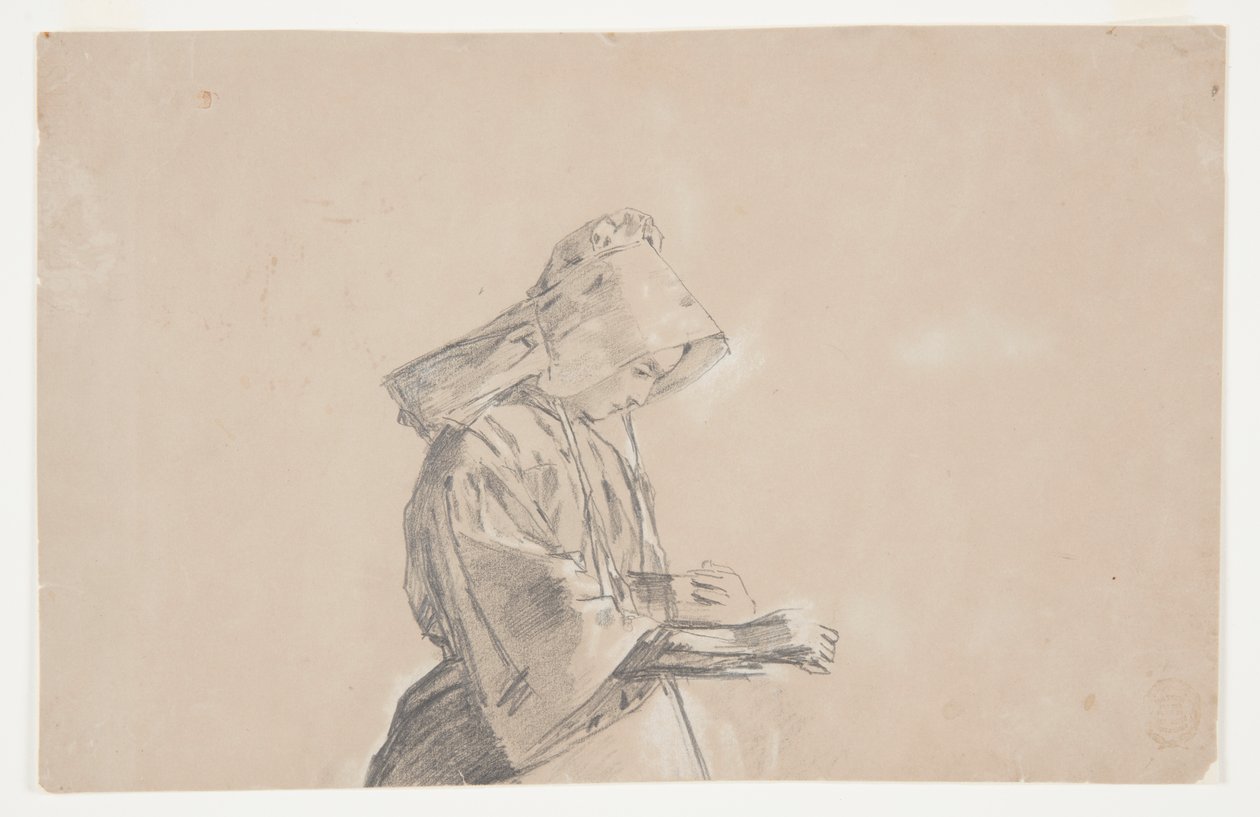 Femme en bonnet de soleil - Winslow Homer
