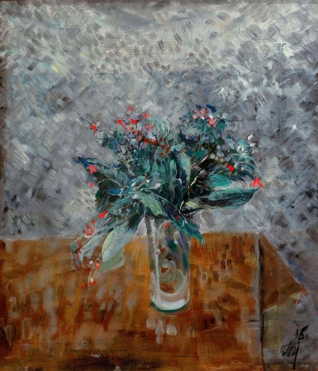 Fleurs dans un grand verre - Wladimir F. Tatlin