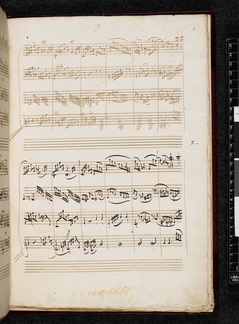 Adagio et Fugue en do mineur, K. 546, Add. 28996, f.4r - Wolfgang Amadeus Mozart